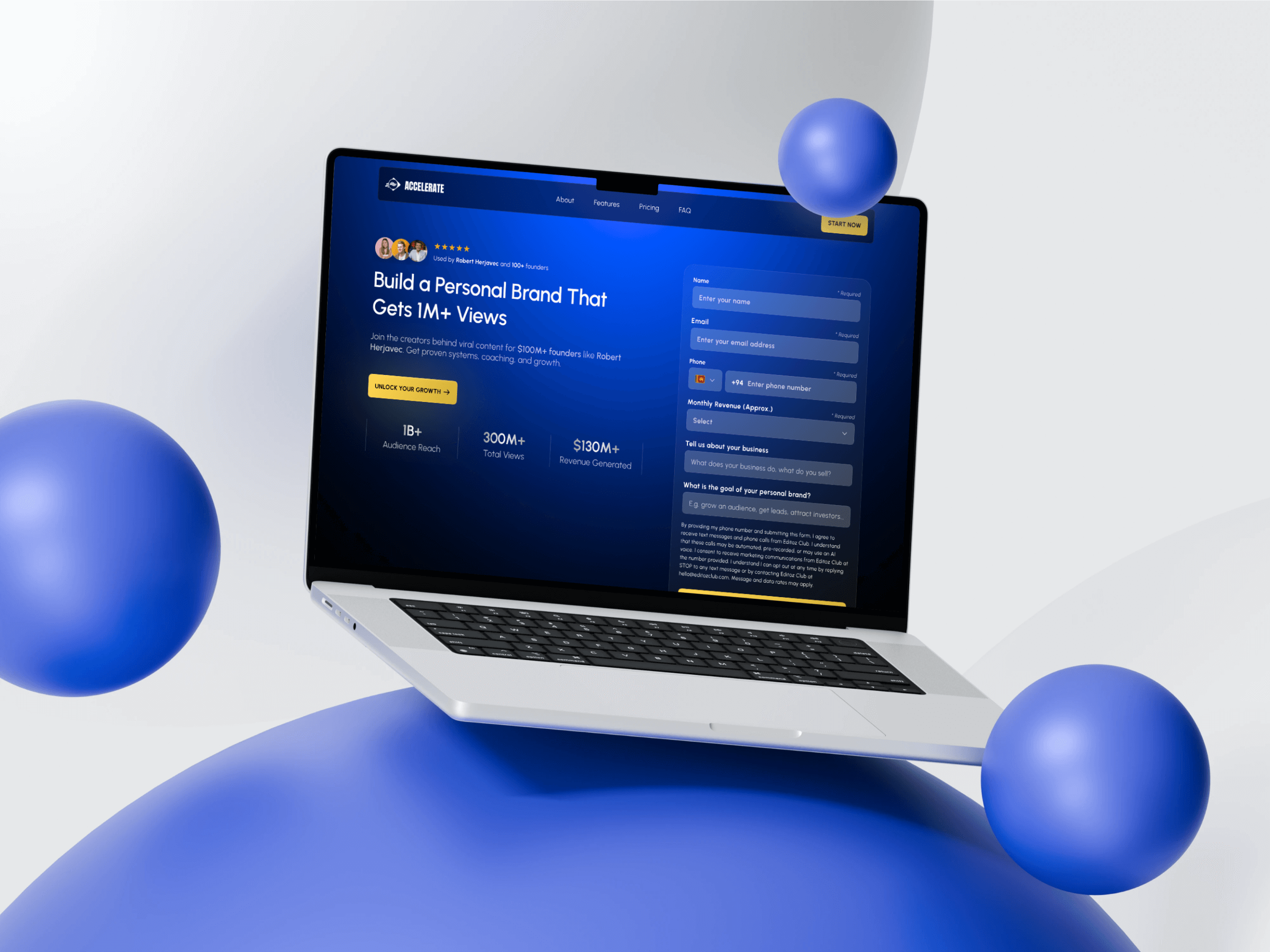 Landing Page UI Design