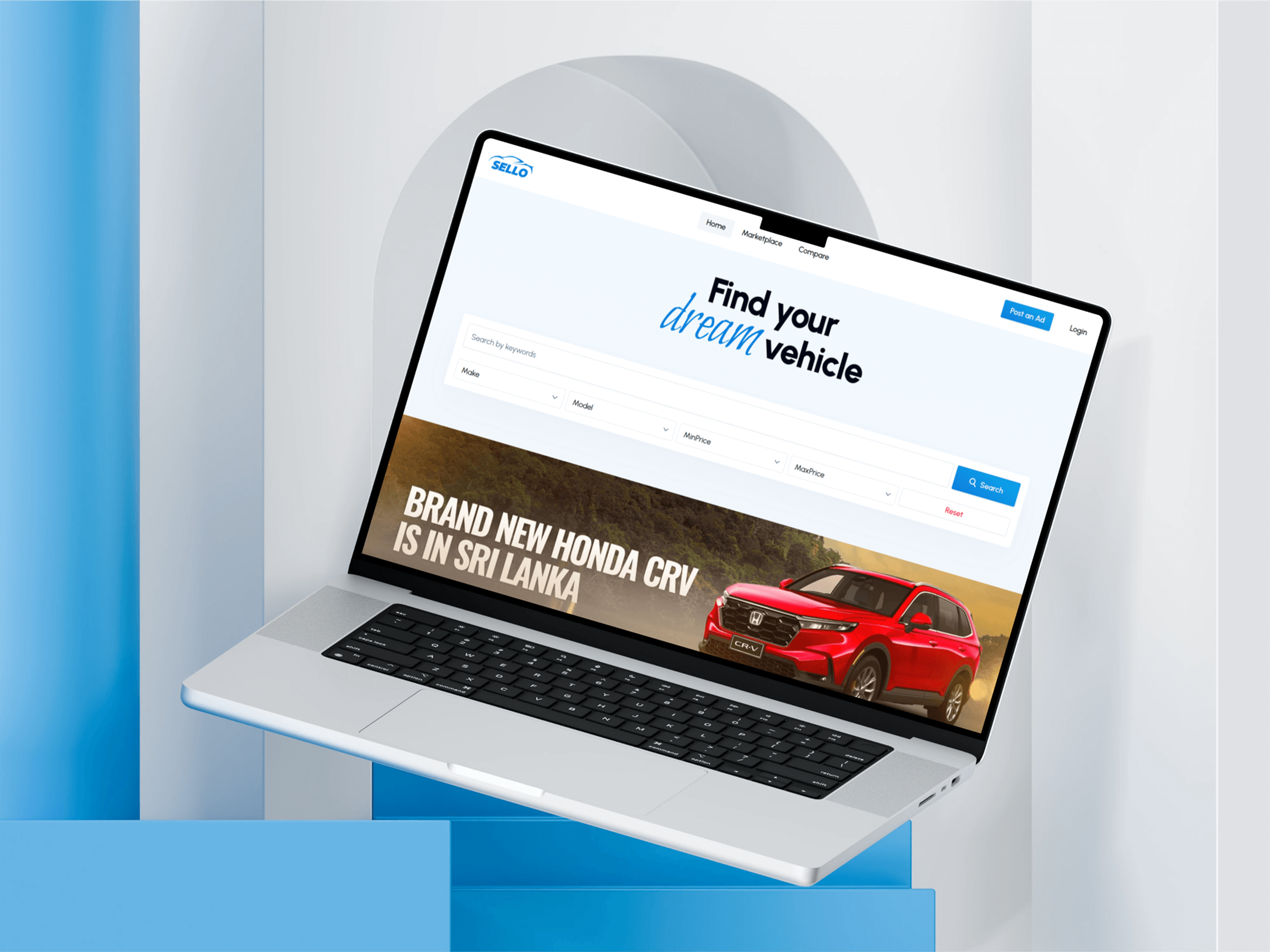 Sello Vehicle Marketplace UI Screens
